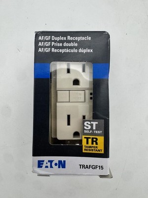 15A Duplex Arc Ground fault (1 Unit) TRAFGF15 tamper resist