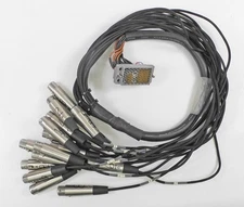 4 Foot Mogami 2934 16-Pair Analog Mic Cable, EDAC 90 Male w/Nut to Female XLR