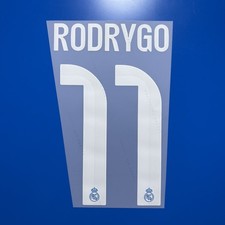 Rodrygo 25-26 Real Madrid Player Size Nameset Name Number ID Print