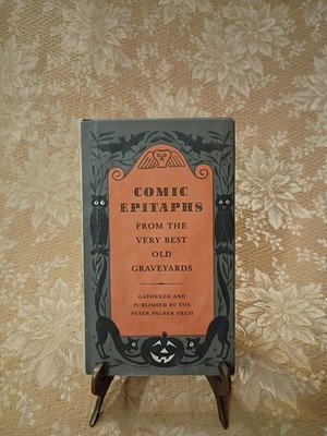 Comic Epitaphs from the Very Best Old Graveyards 1957 HC w Dust Jacket Book 