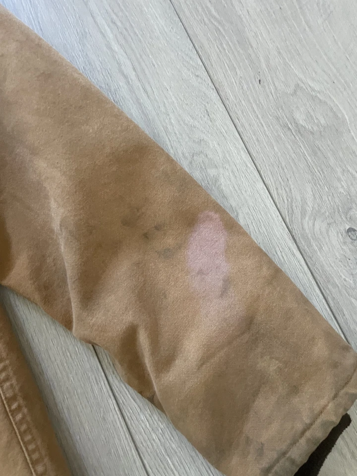 Brixton N1 Style Deck Jacket Worn in Stained Light Brown Size Small - Image 4 of 4