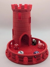 Large Castle Dice Tower 3D Printed Accessory DND  Board games.