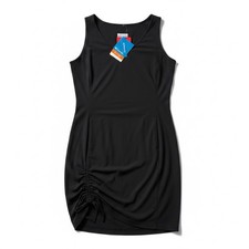 Columbia Women Medium Omni-Shade Omni-Shield All Seasons Black Sleeveless Dress