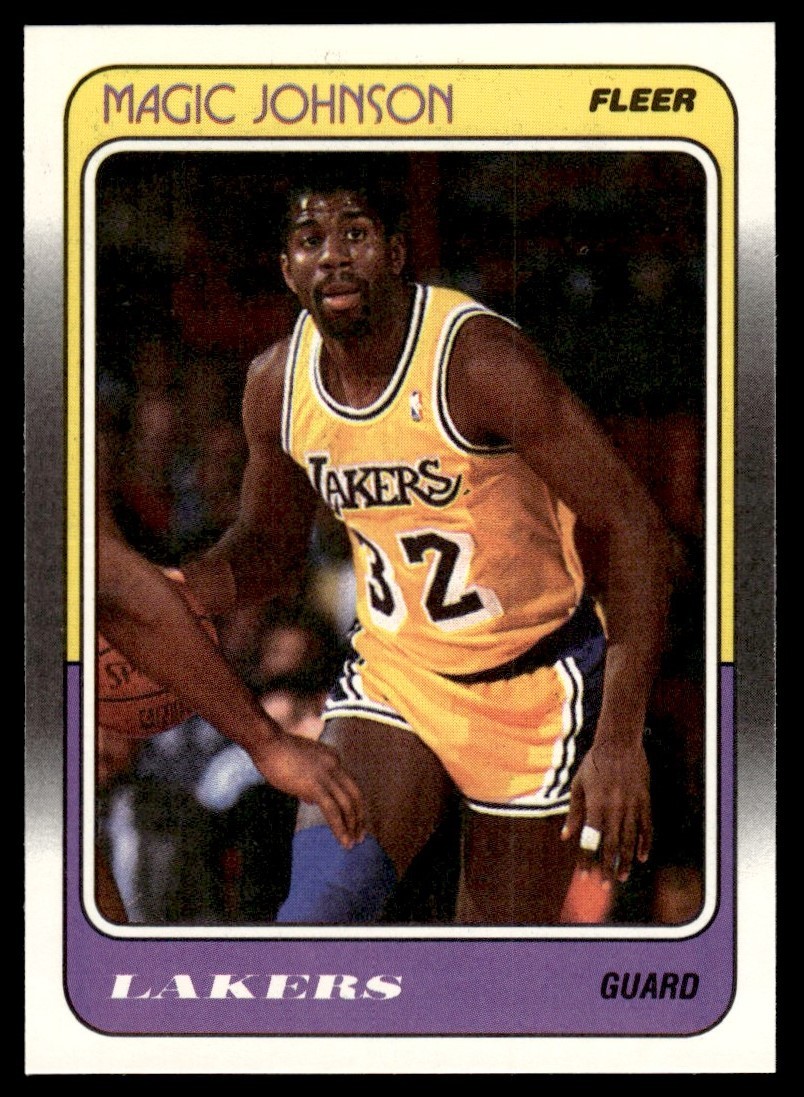 1988-89 Fleer Nm Magic Johnson Los Angeles Lakers #67