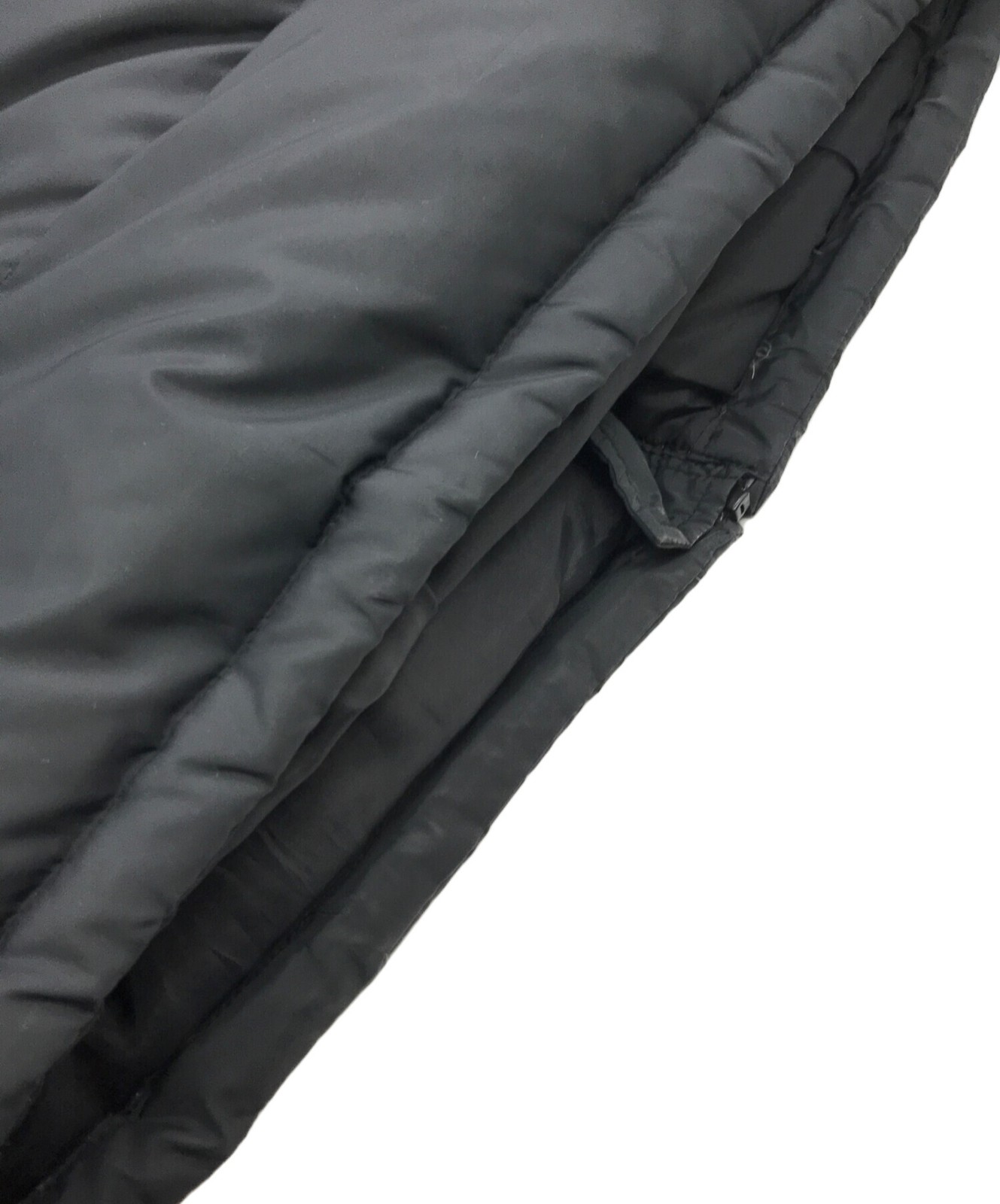 SUPREME Striped Panel Down Jacket Size: S Black x… - image 11