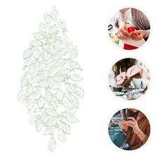 300 Pcs Leaf Shaped Beads Pendant Charms Acrylic Craft Bracelet Pendants