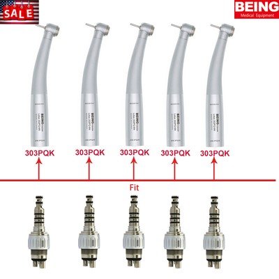 US 5pcs BEING Dental High Speed Handpiece & Coupling Mini Head KaVo MULTIflex M4
