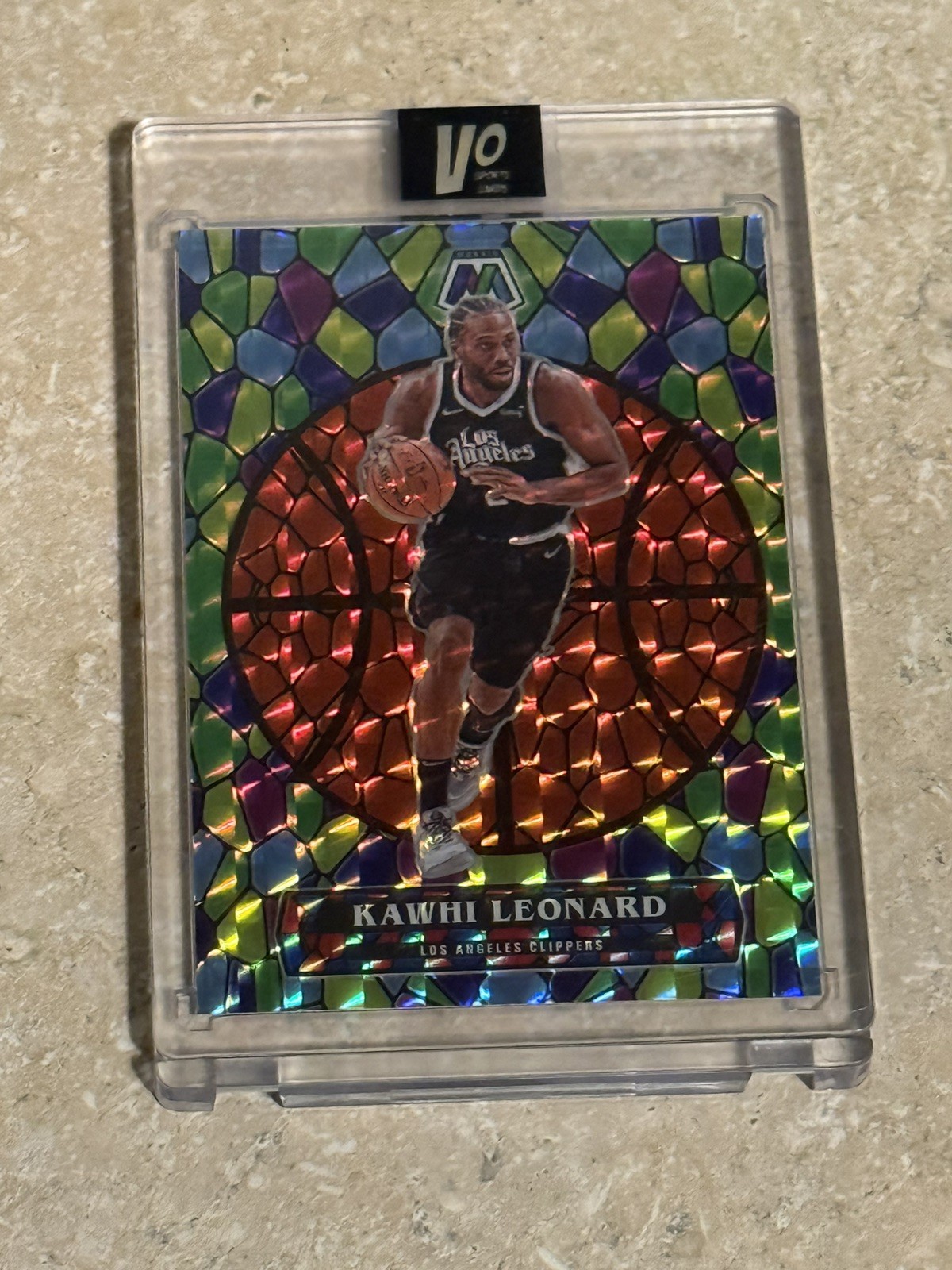 🔥Kawhi Leonard Stained Glass Case Hit SSP 🔥2020-21 Mosaic #7 Clippers🔥