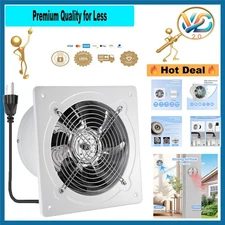 8 Inch Exhaust Fan 735CFM Wall Mount Bathroom Kitchen Garage Ventilation New