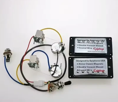 2x Pickup Epiphone USA by Gibson Les Paul Humbucker Alnico + Potenziometri