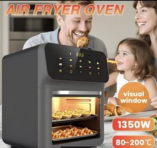 Air Fryer Oven 13L Large Capacity Smart Touch Digital Toaster with 80-200℃ Temp.