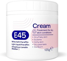 Image of E45 Cream 125 G – Moisturiser for Dry Skin and Sensitive Skin - Emollient Body C