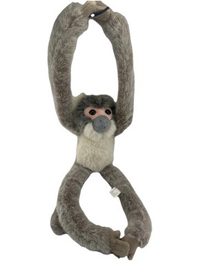 Wild Republic 2001 Hanging Monkey Hugger Brown Cream Multi Color Plush