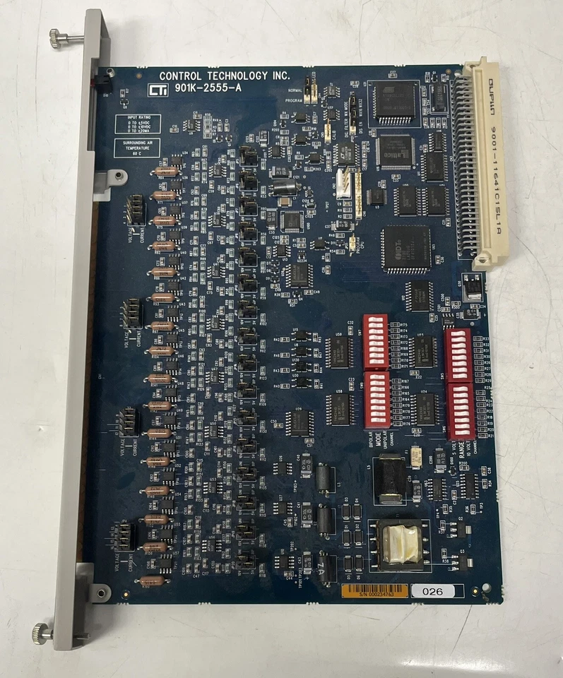 Control Technology 901K-2555-A 2555-A 505 Control Módulo de Entrada Analógico Tarjeta 16 CH Foto 4 de 4