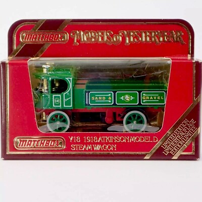 Matchbox Models of Yesteryear Y-18 1918 Atkinson Model ''D'' Steam Wagon  OVP
