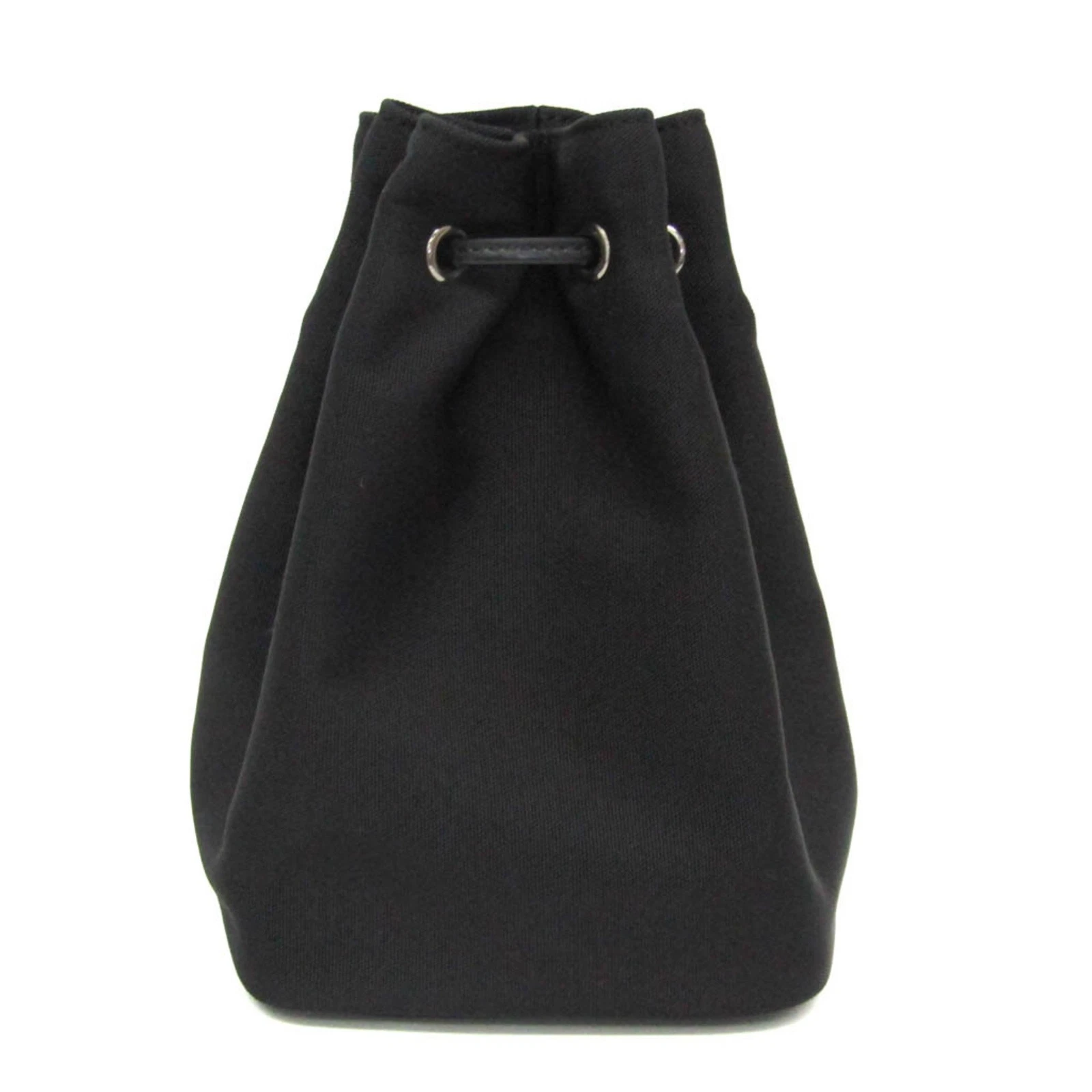 Sac pochette Gucci toile noire à cordon authentique