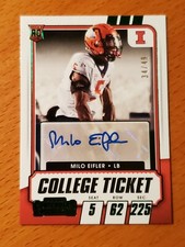 2021 Contenders Draft Green Foil #267 Milo Eifler Illinois Rookie Auto #'d 34/49