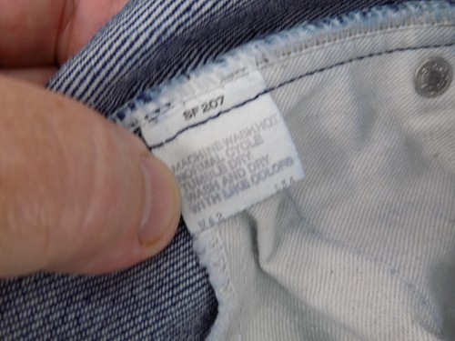 Vintage Levi's 20517-0217 Herren 391/2 x 341/4 (wie gemessen) Orange-Tab Jeans Hergestellt in den USA - Bild 10 von 11
