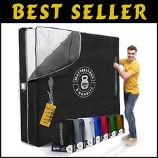 Water-Resistant Extra Thick Mattress Cover with Zipper for Safe Storage & Moving