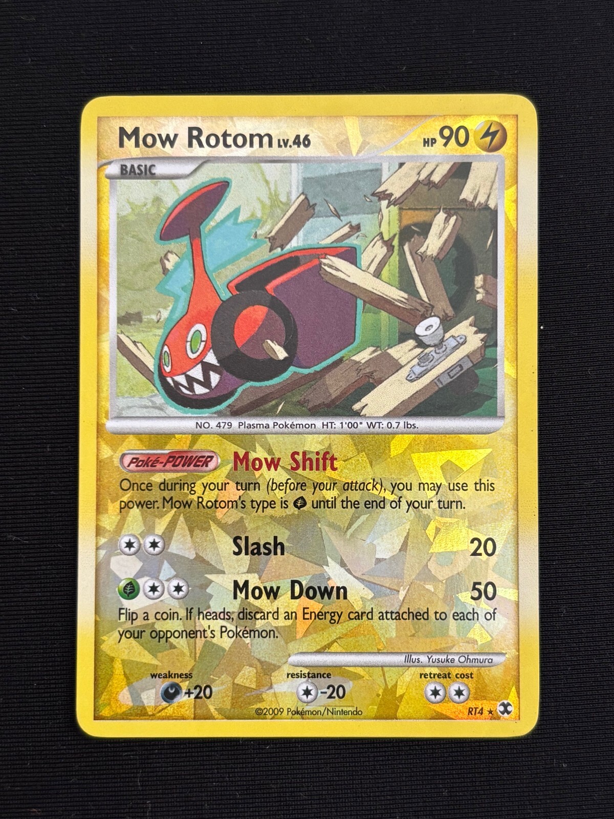 Mow Rotom RT4 Cracked Ice Secret Rare Rising Rivals - Lightly Played