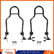 Motorcycle Front + Rear Paddock Hook Swingarm Spool Wheel Lift Jack Auto Bike