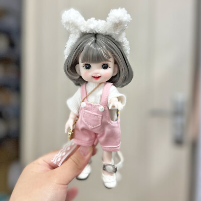 Nette Mini 1/8 BJD Puppe Schöne Mädchen SD Puppen Mit Vollen Outfits Geschenke