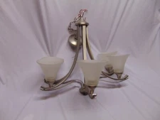 Foshan field smart lighting 5 frosted Dome light Chandelier MWSD00037 Silver