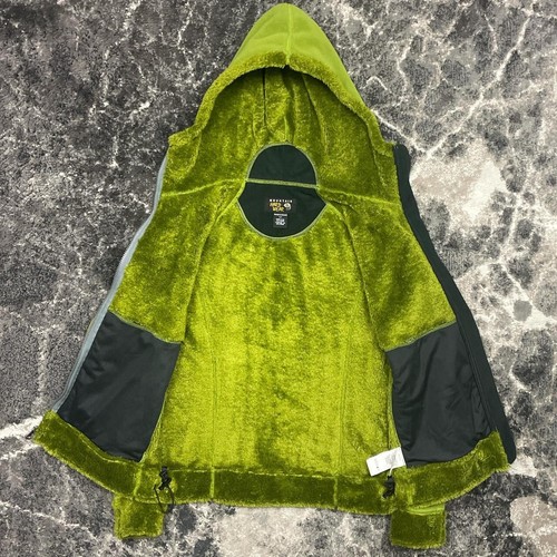 Mountain Hardwear Hoodie Damen Small Green Monkey Fleecejacke Sherpa Pile Zip - Bild 2 von 6