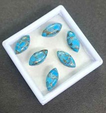 Wholesale Blue Copper Turquoise Cabochon Marquise Shape Loose Gemstone Jewellery