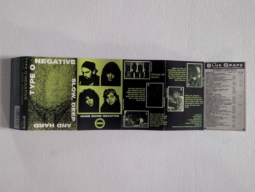 TYPE O NEGATIVE Slow, Deep And Hard 1991 Cassette TESTED Carnivore Whiplash - Picture 3 of 6