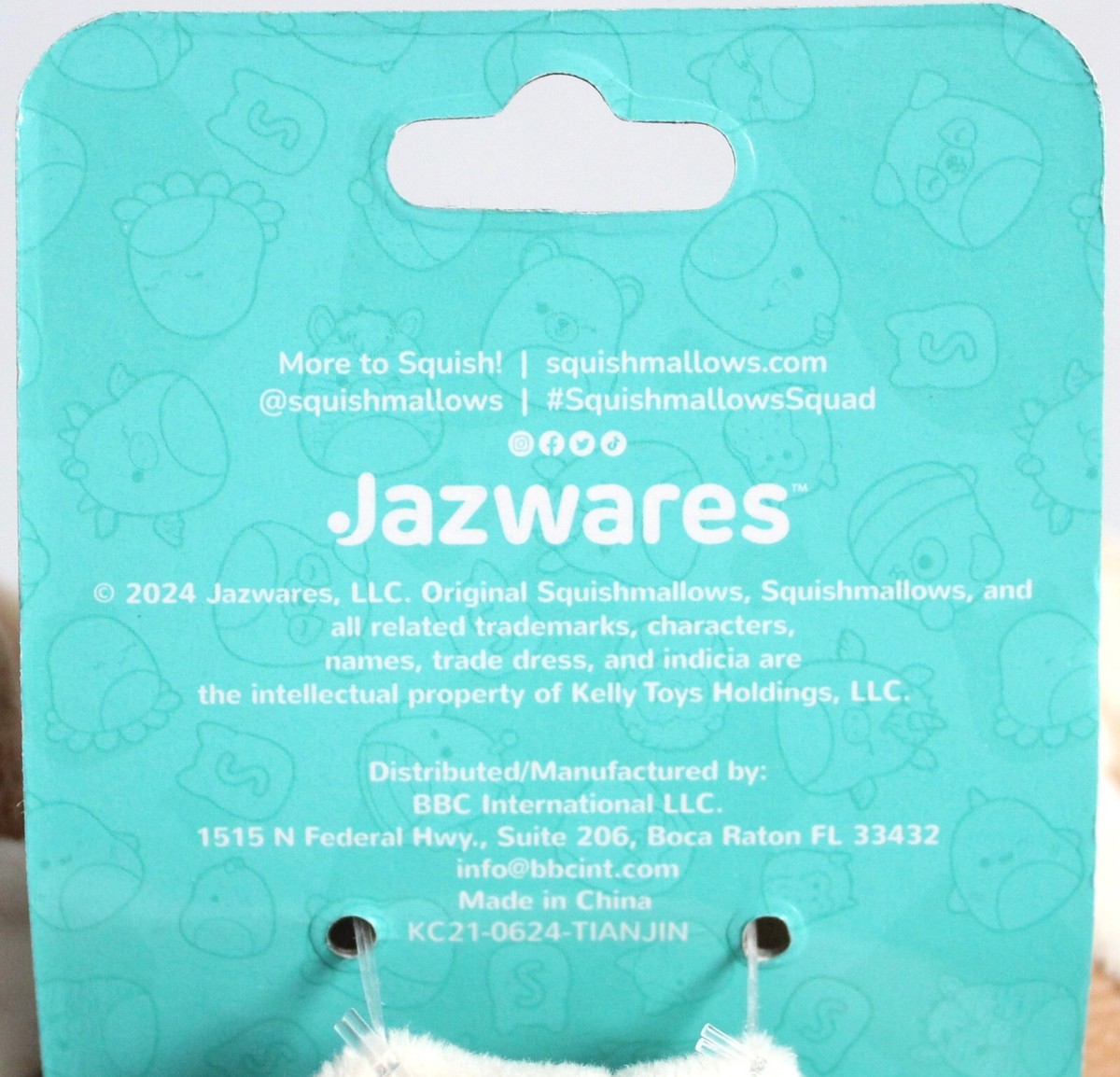 Squishmallows Slippers Size 11-12 Brown Bulldog Brock Dog