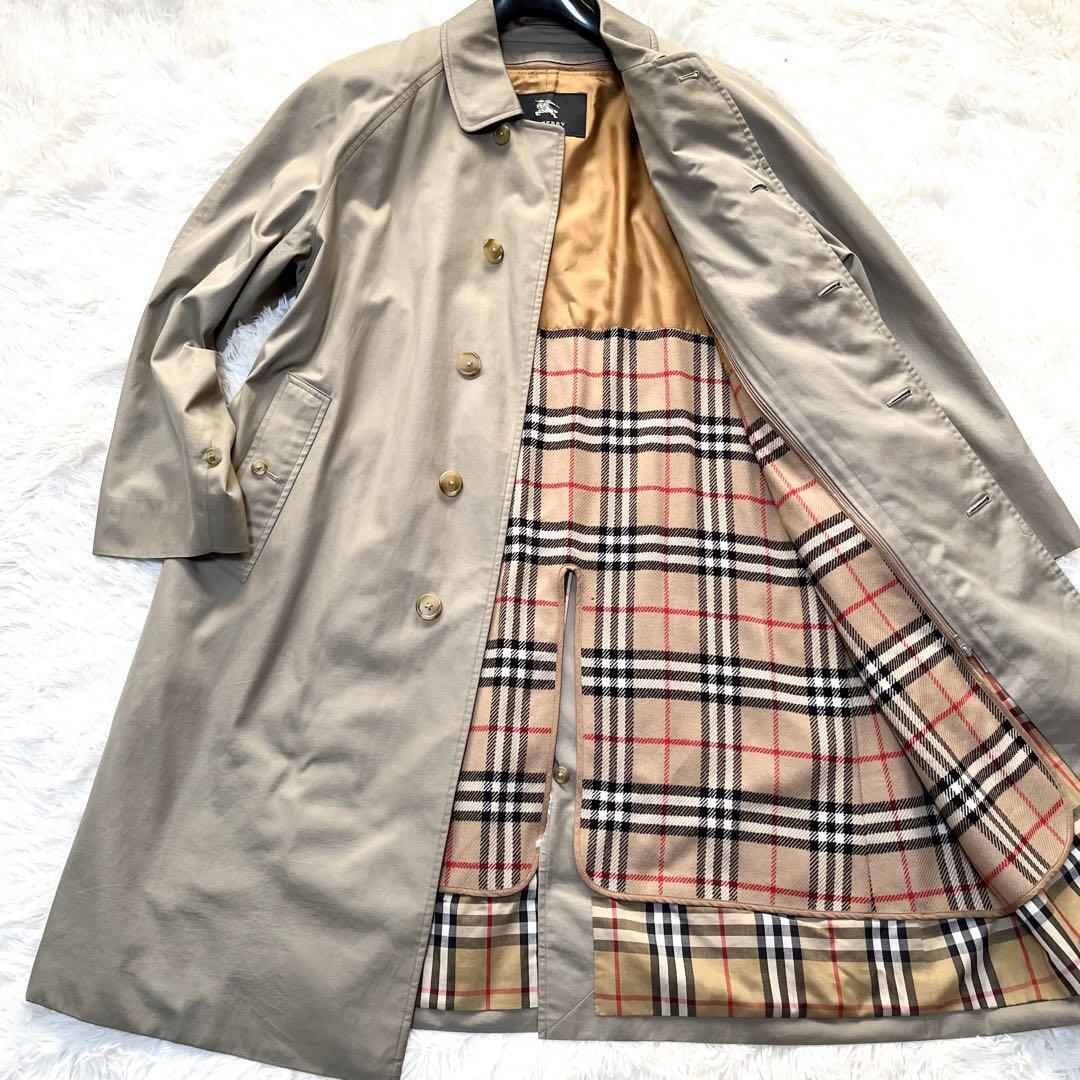 Burberry London Stand Up Collar Trench Coat Khaki With Nova Check Liner For Men thumbnail 4
