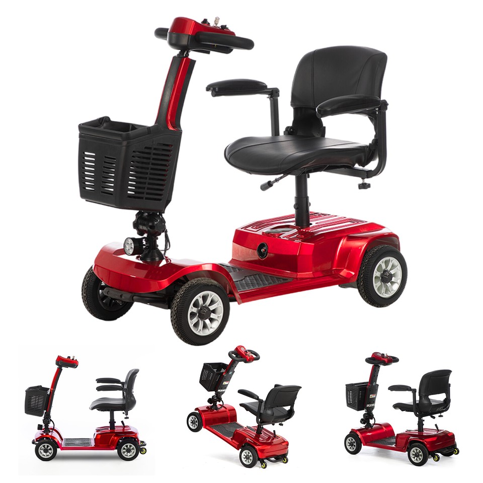 4 Wheels Mobility Scooter Power Wheelchair Folding Electric Scooters