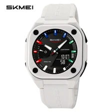 SKMEI Men Watch Fashion Dual Time Wristwatch Student Electronic Digital Watch
