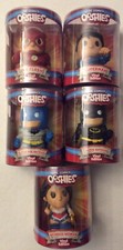 LOTE DE (5) BATMAN, SUPERMAN FLASH WONDER WOMAN EDICIÓN VINILO DC COMICS OOSHIES.