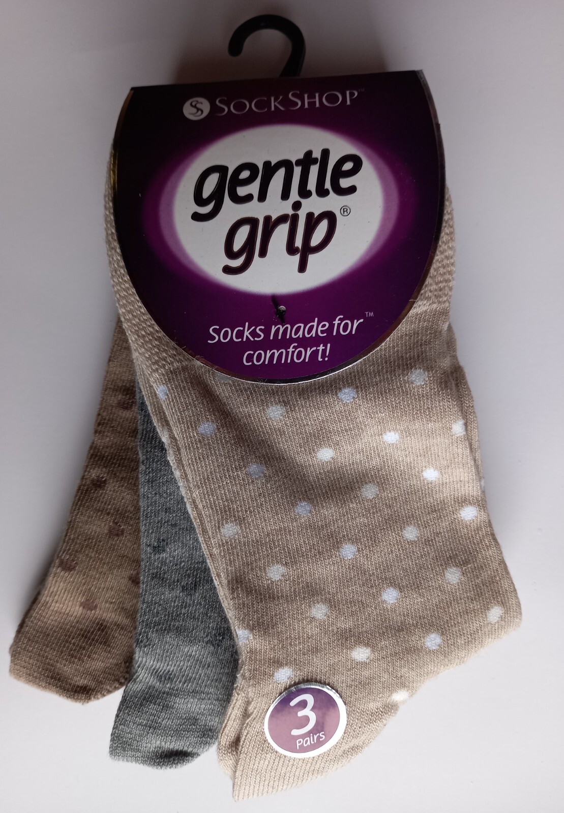 3 PAIRS LADIES OR MENS LOOSE TOP COTTON SOCKS FOR SWOLLEN ANKLES