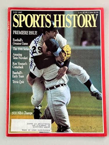 MICKEY LOLICH SIGNIERT 1987 SPORTGESCHICHTE MAGAZIN AUTHENTISCHE AUTOTIGER  - Bild 1 von 2