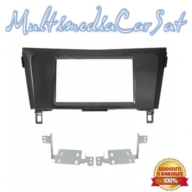 Phonocar 03684 Mascherina 2DIN Nero Lucido Nissan Qashqai X-Trail - Originale