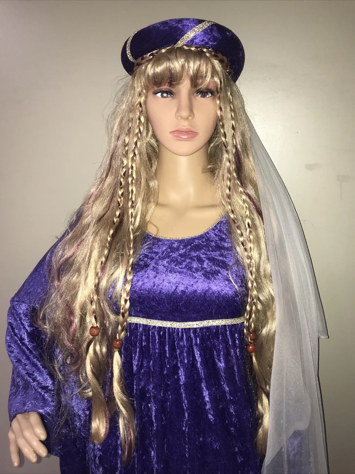 Mujer Renacimiento NUEVO Disfraz de Halloween Julieta Talla Pequeña Adolescente Talla con Peluca Nueva Foto 2 de 4