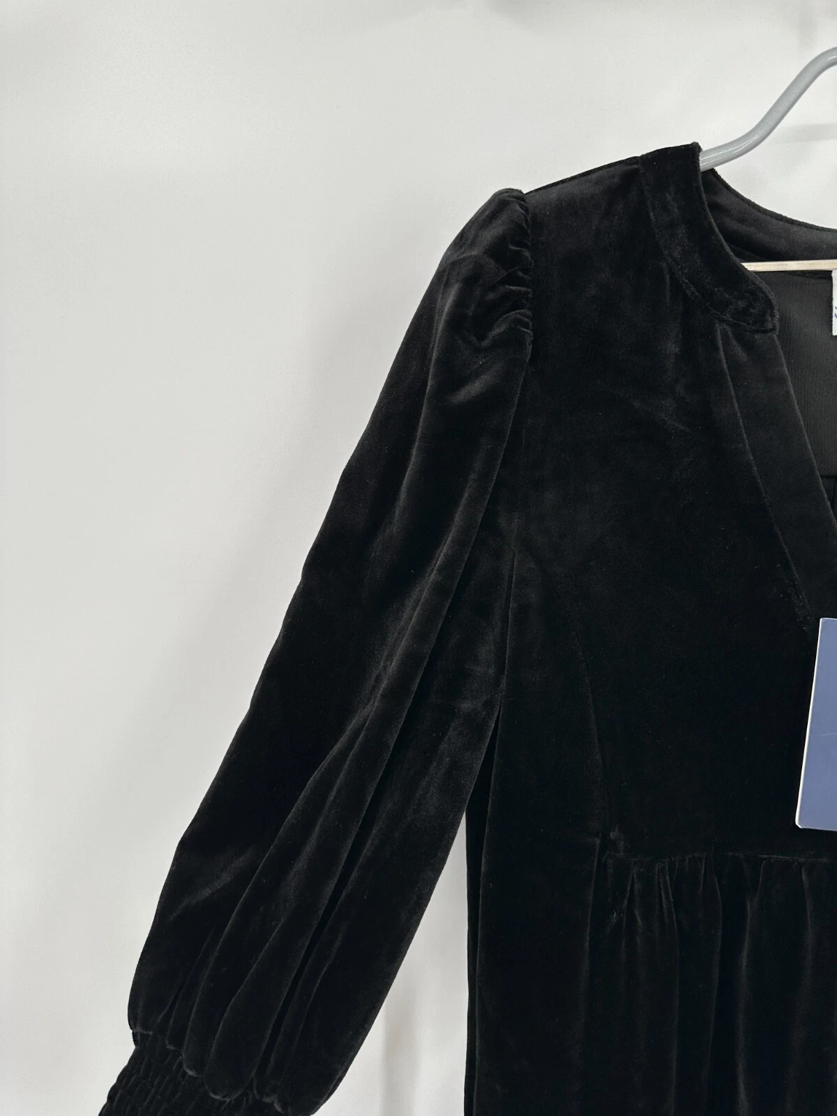 Abito Kenzo Pomander Place di Tuckernuck velluto nero taglia L mini altalena a livelli