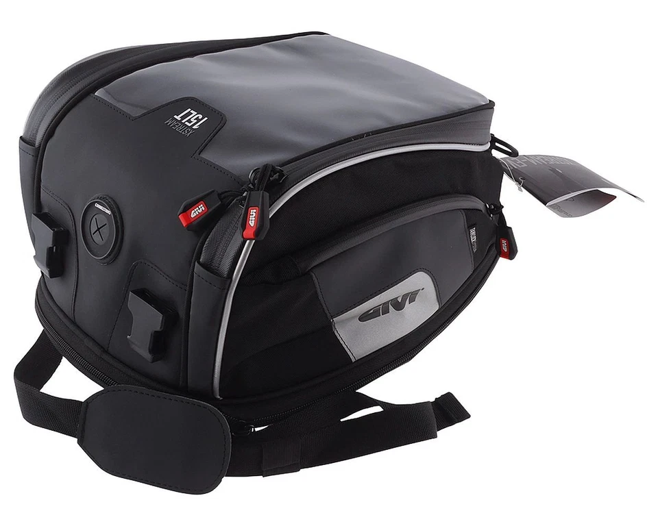 Sacoche de réservoir GIVI XS307 Tanklock XSTREAM-BAG noir, 14-18 litres, étanche - Photo 3/4