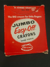 Vintage Jumbo Easy Off Crayons By Binney And Smith Inc.