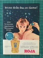 091 ANTIQUE 1950 AD 34x25cm hair care red micromatic vaporizer