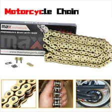 Gold 428 O-Ring Drive Chain 118 Links With Connecting Master Link for Motorcycle