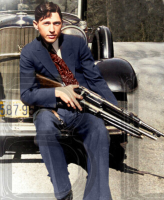 Clyde Barrow... Bonnie Parker 11 x 14'' Photo Print