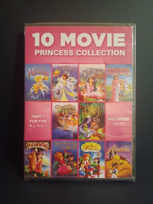 10 Movie Princess Collection (DVD, 2013, 2-Disc Set) sealed 18713601018 ...