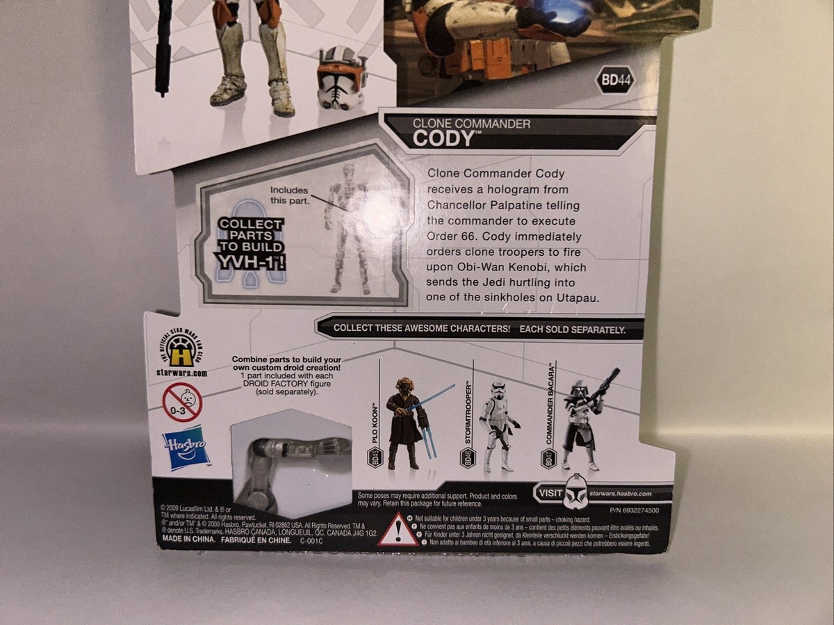 Hasbro Star Wars Clone Commander Cody 3.75 in Action Figure - BD44