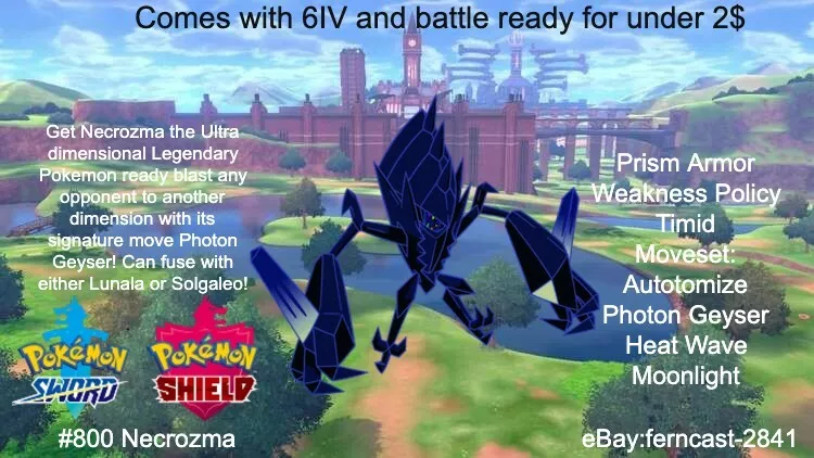 Pokémon Sword & Shield How to Fuse Necrozma and Lunala to make