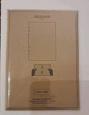 Filofax clipbook A5 ruled paper refill. 25 pages.