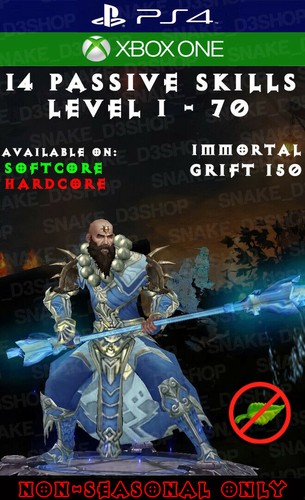 Diablo 3 - PS4 - Xbox One - Fully Modded PRIMAL Set - Inna's Mantra - Monk - V2